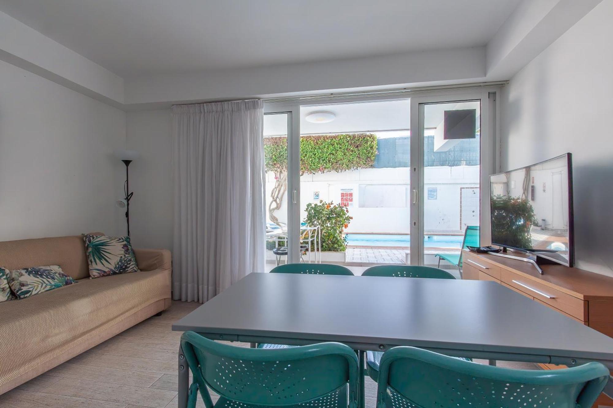 פלאייה דל אינגלז Apartamento Con Terraza Y Piscina En Playa Del Ing מראה חיצוני תמונה